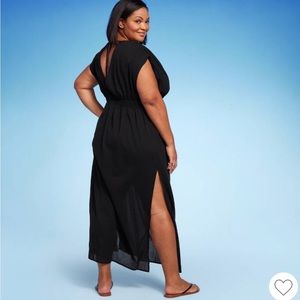 Women’s Side Slit Maxi Cover-up Dress